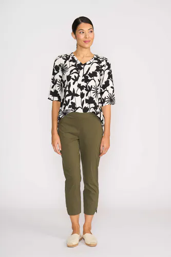 Model wearing Kelp Finish Line Pant By Esplanade Available at Beetees Nelson